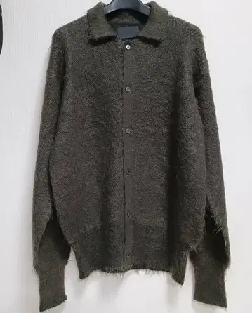 [ YOKE ] BRUSHED MOHAIR KNIT SHIRT