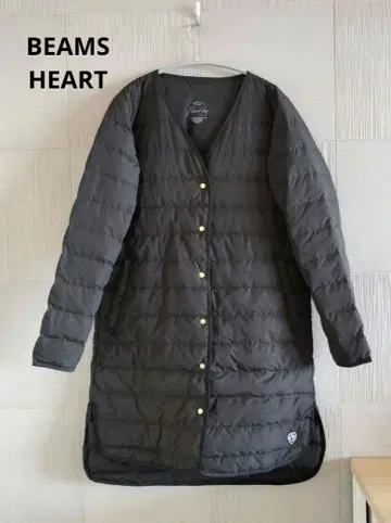 BEAMS HEART 프렌치 롱 다운 자켓