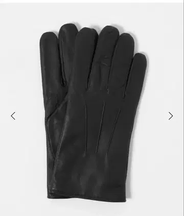 시착만 한 하자품 UNITED ARROWS 가죽 그로브 블랙