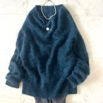 새상품급 프레이 아이디 퍼 캐시미어 홀 니트 캐시미어 100% 보송보송