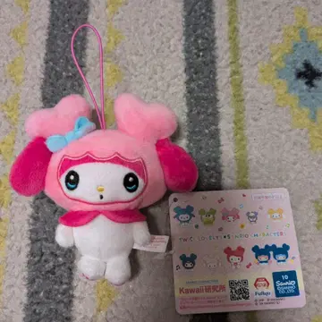 산리오 봉제인형 키링 핑크