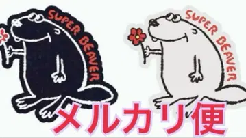 Super Beaver 와펜 네이비 화이트