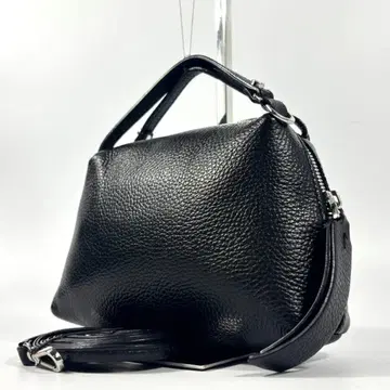 현행 새상품급 지아니카리니 알리파 S 2way 주름 가죽 블랙