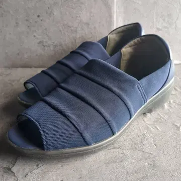 [ PANSY ] 판지 (24.5) 오픈토 네이비 샌들