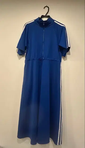 PUNYUS 블루 반팔 롱 원피스 사이즈 1