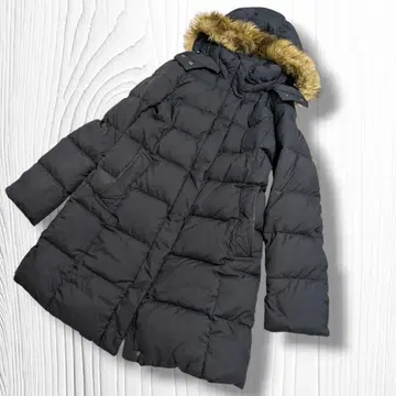 [ 인기 ] 유니클로 다운 코트 롱 탈착 퍼 & 후드 3way 블랙