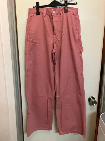 유니클로 x jw 앤더슨 릴랙스 페인터 팬츠 UNIQLO 핑크