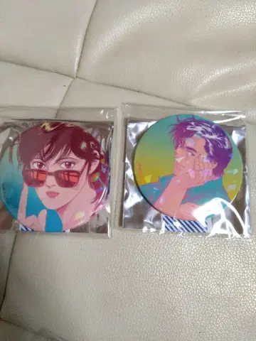 시티 헌터 홀로그램 캔뱃지 블라인드 캔뱃지 료&카