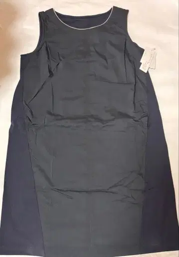 [새상품] AN LIC AU BLUE! 이소재 절개 원피스 네이비 13호