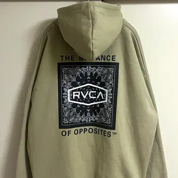 인기! 루카 RVCA 루카 페이즐리 박스 로고 후드티