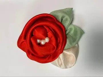 핸드메이드 실크 코사지