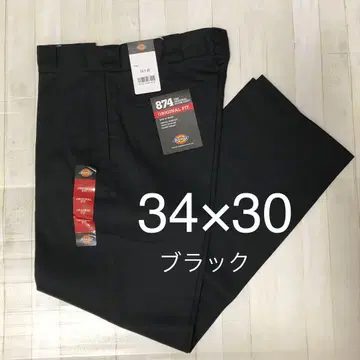 874 블랙 워크 팬츠 34x30 디키즈