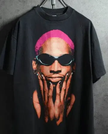 데니스 로드먼 T셔츠 블랙 미사용 새상품