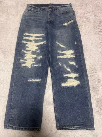 XLARGE 데미지 가공 데님 팬츠