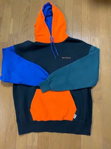 BEN DAVIS 컬러풀 후드티 X-LARGE