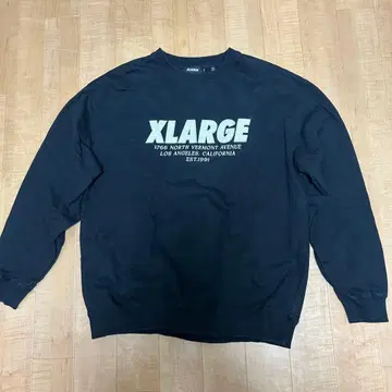 XLARGE 블랙 맨투맨 L 사이즈