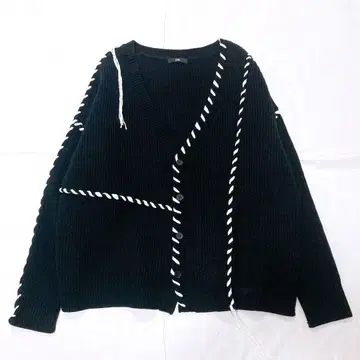 [ 새상품급 ] HARE 하레 핸드 스티치 니트 가디건 V넥 긴팔