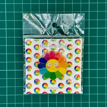 무라카미 다카시 카이카이키키 꽃 레인보우 플라워 이모티콘 핑