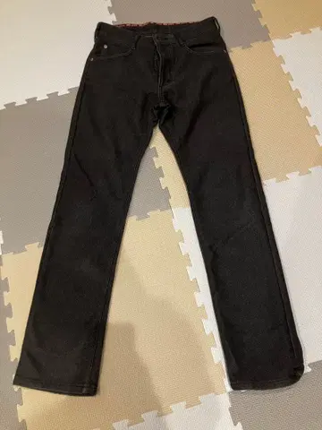 JERSEYS EDWIN 다크 그레이 스트레이트 데님 속기모 ER13WF