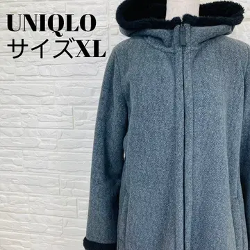 UNIQLO 헤링본 플리스 XL 후드티 니트풍 따뜻한 새상품급