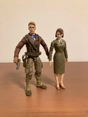 마블 레전드 캡틴 아메리카 페기 카터 2체 세트