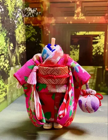 오비츠11 순수 실크 후리소데 기모노 설날에