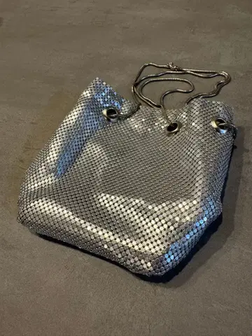 B:MING by BEAMS 실버 메쉬 숄더백