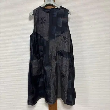 No. 28 오시마 명주 리메이크 베스트 드레스 손바느질