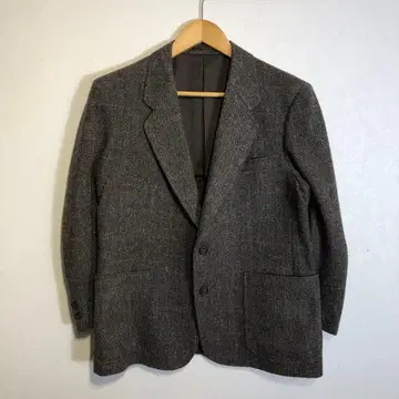 가을/겨울 그레이 트위드 테일러드 자켓 모 100%