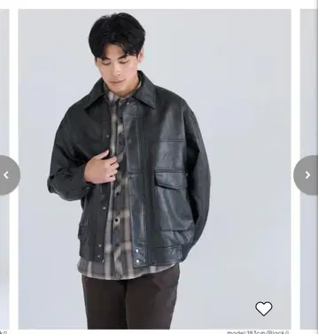 coca 인조 가죽 A2 플라이트 자켓