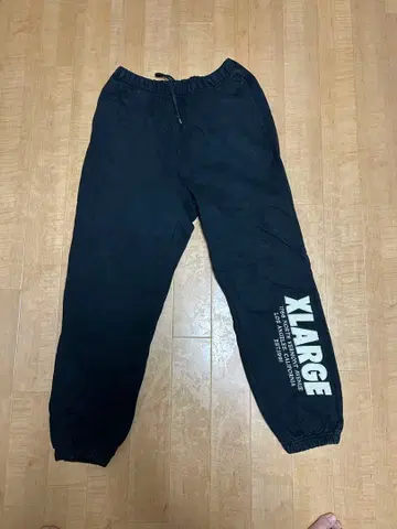 XLARGE 블랙 스웨트 팬츠 L 사이즈
