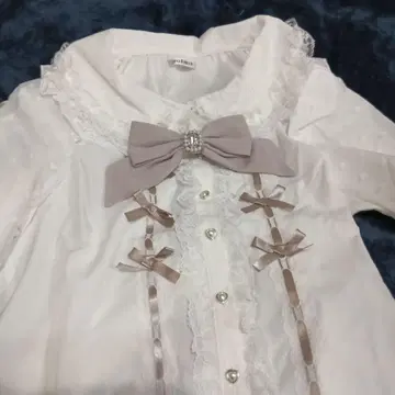 NOEMIE 블라우스 화이트/핑크