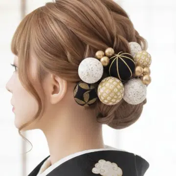 모던 후리소데 머리 장식
