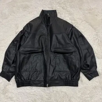 CIAOPANIC TYPY 에코 가죽 블루종 블랙 ONE