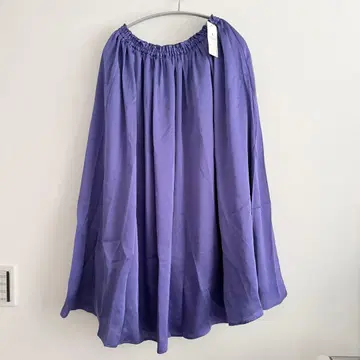 택 포함 새상품 그린 레이블 애로우즈 롱 스커트 퍼플