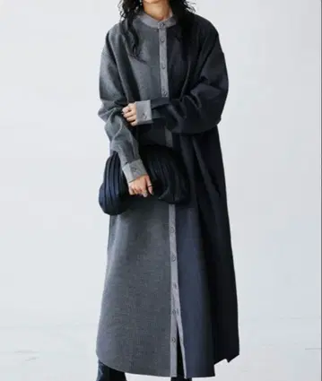 [ 새상품급 ] 안티카 체크 무늬 셔츠 원피스