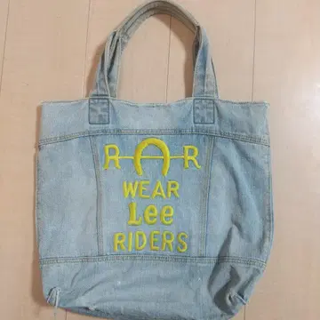 레어! Lee Riders 자수 데님 토트백 존스 콜라보