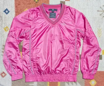 캘러웨이 핑크 V넥 2WAY 나일론 자켓 긴팔 반팔 M