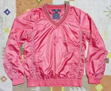 캘러웨이 핑크 V넥 2WAY 나일론 자켓 긴팔 반팔 M