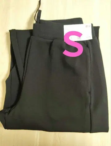 새상품 UNIQLO 드라이 맨투맨 커브 팬츠 블랙 S 유니클로