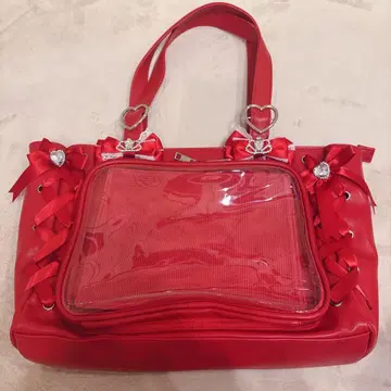 유메텐보 Dear my Love 레이스업 리본 키라키라 비쥬 이타백