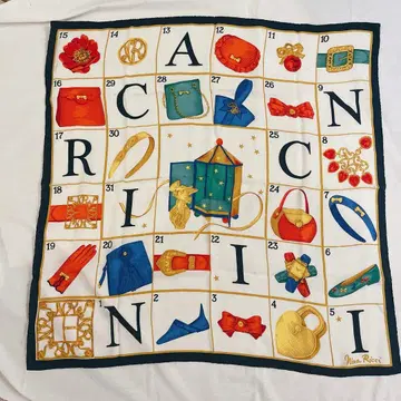 새상품급 니나리치 ninaricci 100% 실크 이탈리아제 스카프