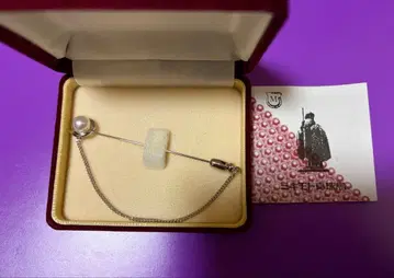 MIKIMOTO 펄 장식 브로치 케이스 포함