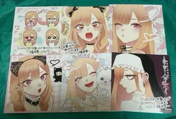 그 비스크돌은 사랑을 한다 비스크돌 애니메이트 특전 색지 6종 컴플리트