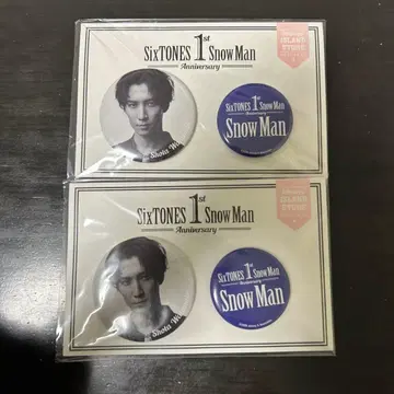 1st Anniversary Snow Man 와타나베 쇼타 캔뱃지 세트