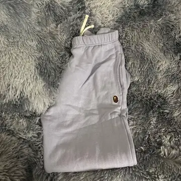 APE 라이트 그레이 조거 팬츠 카모플라쥬 포켓