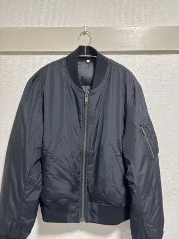 MUJI Labo 신사 MA-1 다운 블루종 M 블랙 블랙 MUJI