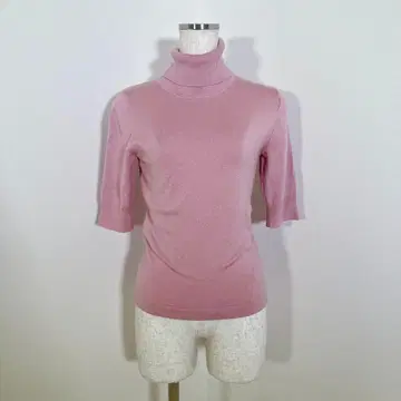 QUEENS COURT 니트 스웨터 터틀넥 울 사이즈 2