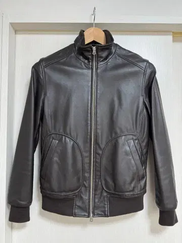 UNITED ARROWS 가죽 자켓/가죽 블루종 브라운