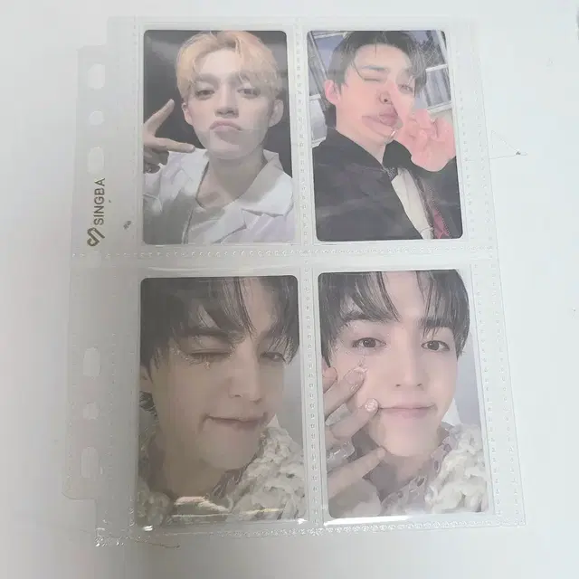 세븐틴 에스쿱스 포토카드 4장 일괄 양도